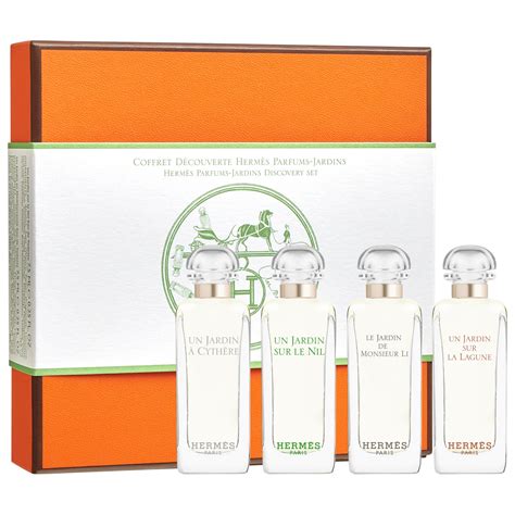 hermes parfum garden|hermes parfums jardins discovery set.